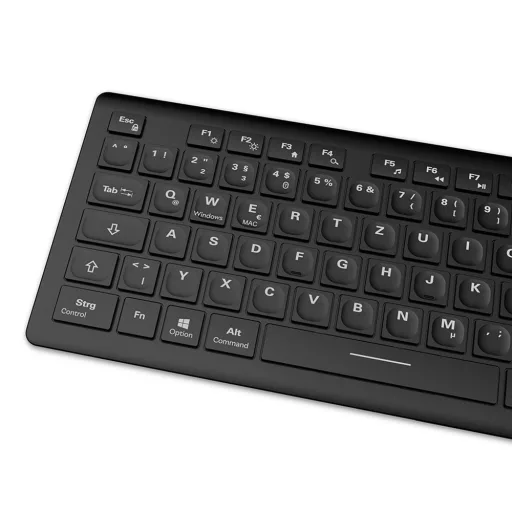 Sharkoon OfficePal K30W bk billentyűzet Otthoni/irodai USB QWERTZ Német Fekete