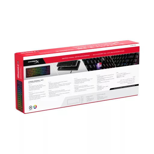 HyperX Origins 2 65 billentyűzet Játék USB Fekete