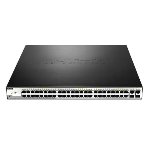 D-Link DGS-1210-52MP Vezérelt L2 Gigabit Ethernet (10/100/1000) Ethernet-áramellátás (PoE) támogatása Fekete, Szürke