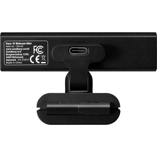 Sandberg Face-ID Webcam Mini webkamera 2 MP 1920 x 1080 pixelek USB-C Fekete