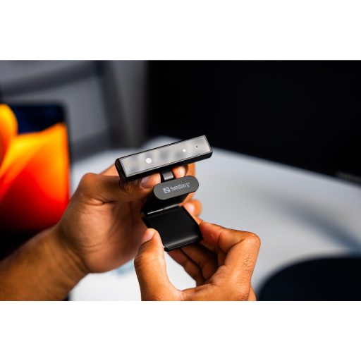 Sandberg Face-ID Webcam Mini webkamera 2 MP 1920 x 1080 pixelek USB-C Fekete