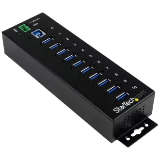   StarTech.com ST1030USBM hálózati csatlakozó USB 3.2 Gen 1 (3.1 Gen 1) Type-B 5000 Mbit/s Fekete