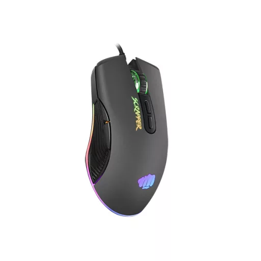 FURY Scrapper egér Játék Kétkezes USB A típus Optikai 6400 DPI