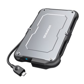   GRAUGEAR G-2502-C-10G tárolóegység burkolat HDD/SSD ház Fekete, Acél 2.5"