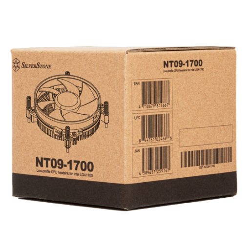 Silverstone NT09-1700 Processzor Hűtő 9,2 cm Fekete 1 db