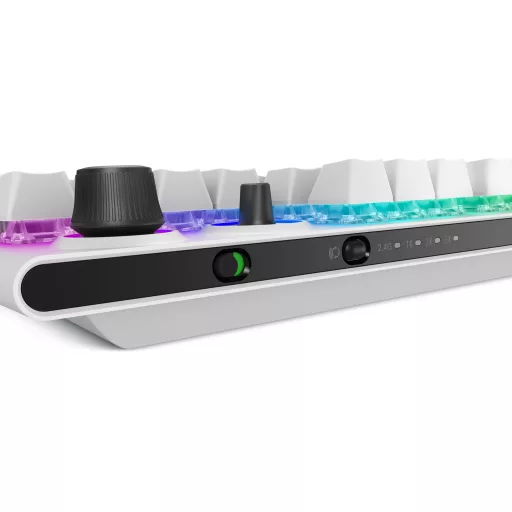 Alienware Tri-Mode AW920K billentyűzet Játék USB + RF Wireless + Bluetooth Fehér