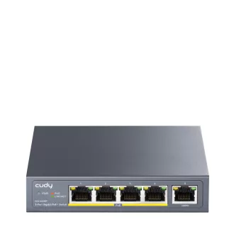   Cudy GS1005P hálózati kapcsoló Gigabit Ethernet (10/100/1000) Ethernet-áramellátás (PoE) támogatása Szürke
