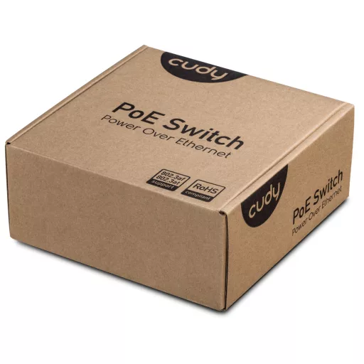Cudy GS1005P hálózati kapcsoló Gigabit Ethernet (10/100/1000) Ethernet-áramellátás (PoE) támogatása Szürke