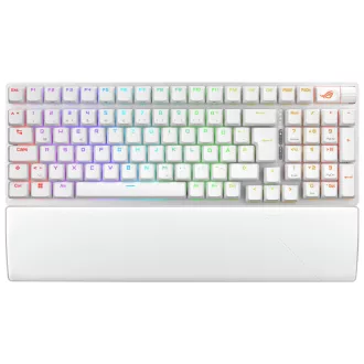   ASUS ROG Strix Scope II 96 Wireless billentyűzet Játék USB + RF Wireless + Bluetooth QWERTZ Német Fehér