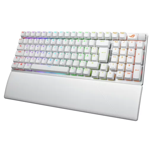ASUS ROG Strix Scope II 96 Wireless billentyűzet Játék USB + RF Wireless + Bluetooth QWERTZ Német Fehér