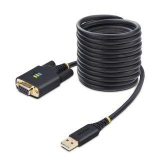   StarTech.com 1P10FFCN-USB-SERIAL soros kábel Fekete 3 M USB A típus DB-9