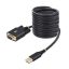StarTech.com 1P10FFCN-USB-SERIAL soros kábel Fekete 3 M USB A típus DB-9