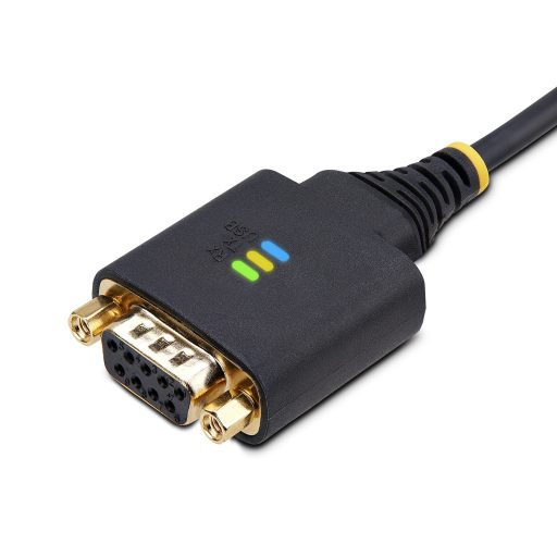 StarTech.com 1P10FFCN-USB-SERIAL soros kábel Fekete 3 M USB A típus DB-9