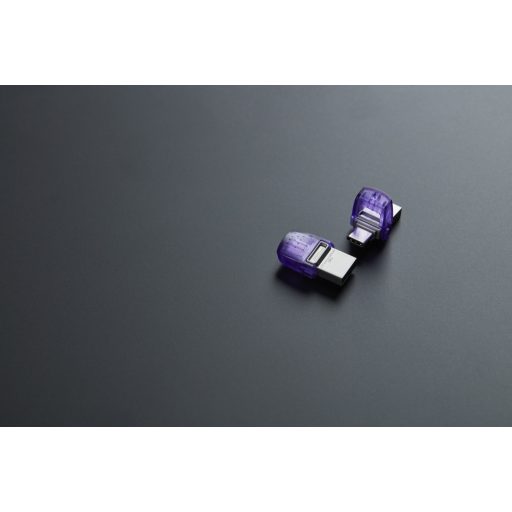 Kingston Technology DataTraveler microDuo 3C USB flash meghajtó 256 GB USB Type-A / USB Type-C 3.2 Gen 1 (3.1 Gen 1) Rozsdamentes acél, Lila