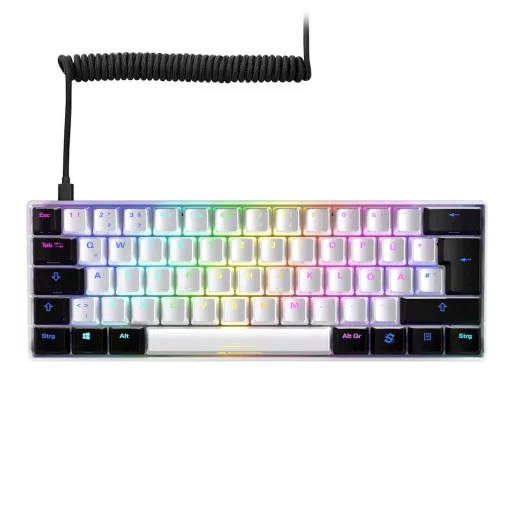 Sharkoon SGK50 S4 billentyűzet Játék USB QWERTZ Német Fehér