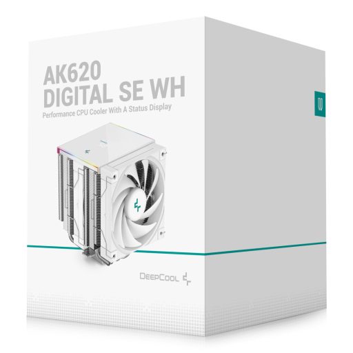 DeepCool AK620 Digital SE WH Processzor Hűtő 12 cm Fehér 1 db