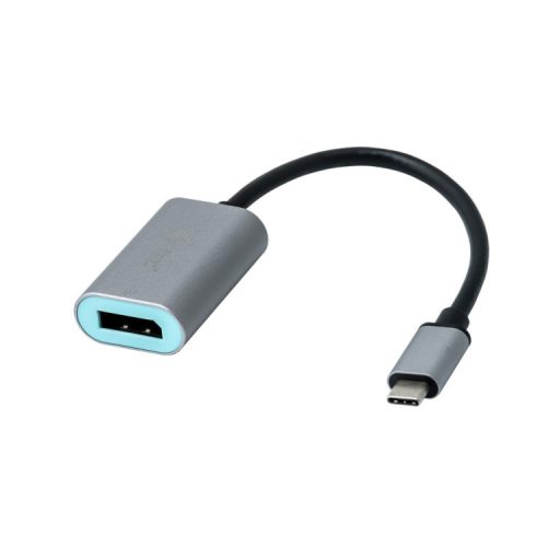i-tec Metal C31METALDP60HZ video átalakító kábel 0,15 M USB C-típus Display Port Szürke, Türkizkék