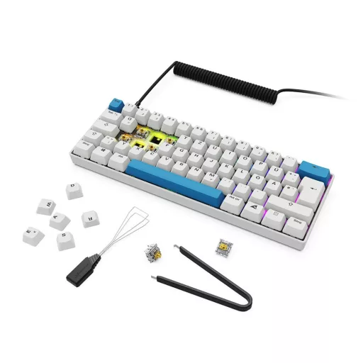 Sharkoon SGK50 S4 billentyűzet Otthoni USB QWERTZ Német Fehér