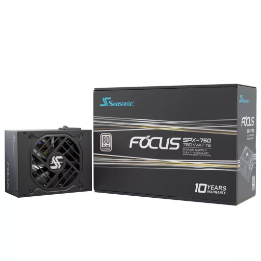 Seasonic FOCUS-SPX-750 750 W 20+4 pin ATX CFX Fekete