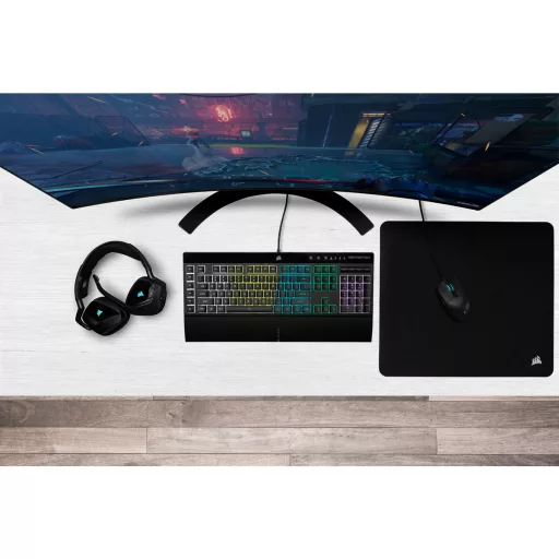 Corsair K55 RGB PRO billentyűzet Játék USB QWERTZ Német Fekete