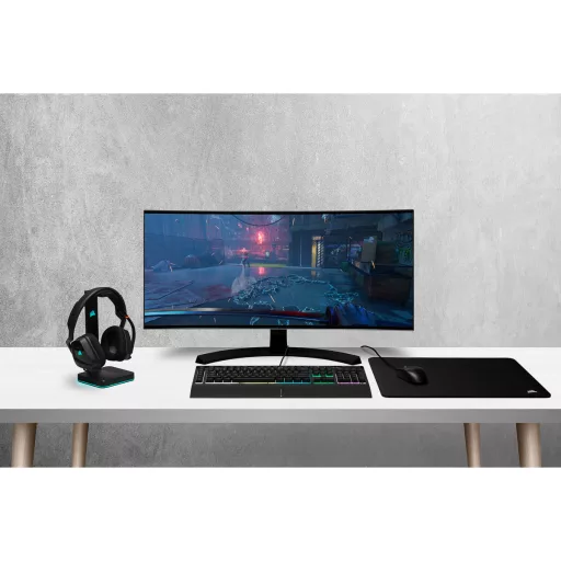 Corsair K55 RGB PRO billentyűzet Játék USB QWERTZ Német Fekete