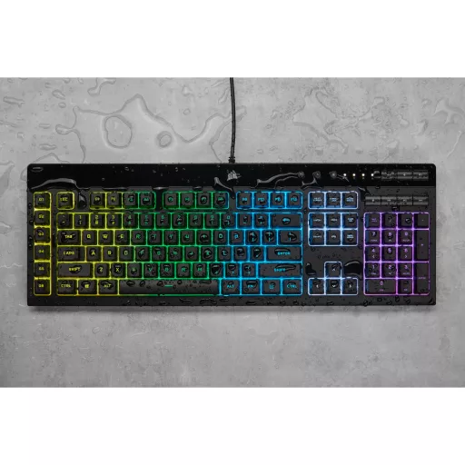 Corsair K55 RGB PRO billentyűzet Játék USB QWERTZ Német Fekete