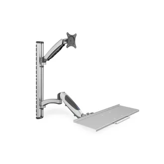   Digitus DA-90354 asztali TV konzol 68,6 cm (27") Fali Ezüst
