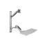 Digitus DA-90354 asztali TV konzol 68,6 cm (27") Fali Ezüst