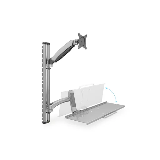 Digitus DA-90354 asztali TV konzol 68,6 cm (27") Fali Ezüst