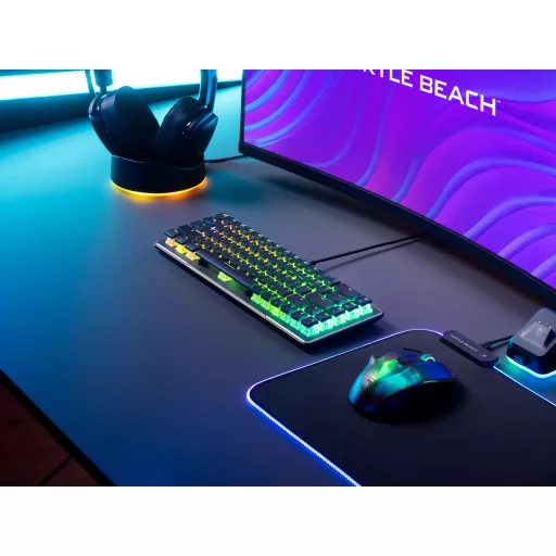 Turtle Beach Vulcan II Mini billentyűzet Játék USB QWERTY Német Fekete