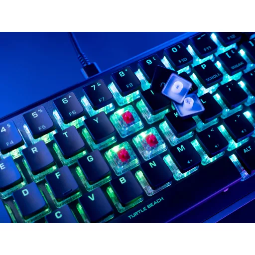 Turtle Beach Vulcan II Mini billentyűzet Játék USB QWERTY Német Fekete