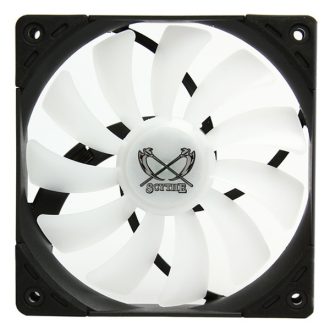   Scythe SU1225FD12HR-RN Univerzális Ventilátor 12 cm Fekete, Fehér 1 db