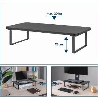 Gembird MS-TABLE-03 asztali TV konzol Fekete