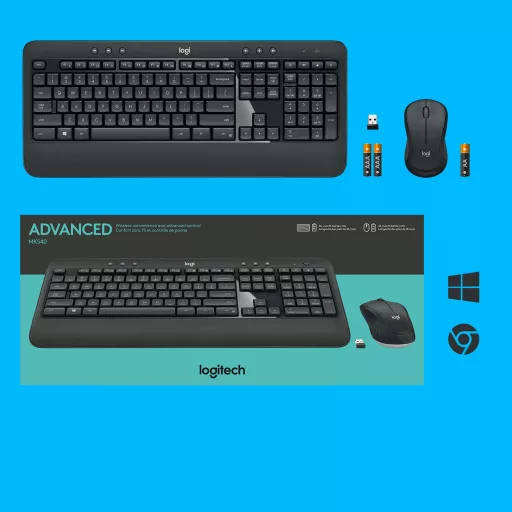 Logitech 920-008685 billentyűzet Egér mellékelve Univerzális Vezeték nélküli RF QWERTY Nemzetközi amerikai Fekete