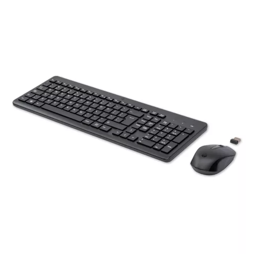 HP 330 Wireless Mouse and Keyboard Combination billentyűzet Egér mellékelve Univerzális Vezeték nélküli RF QWERTY Angol Fekete
