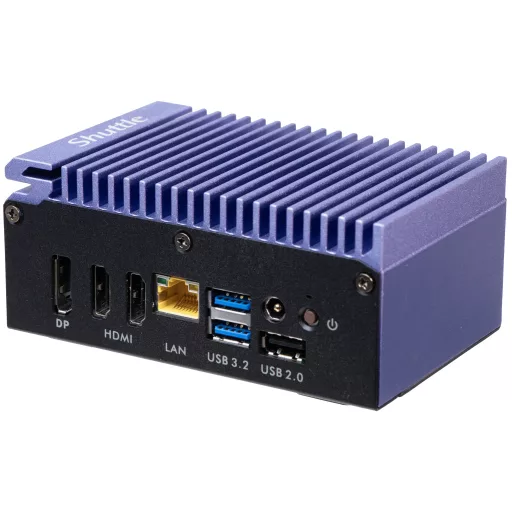 Shuttle Edge PC SPCEL12 0,46 liter méretű számítógép Fekete, Kék J6412 Intel® SoC BGA 1493 2 GHz