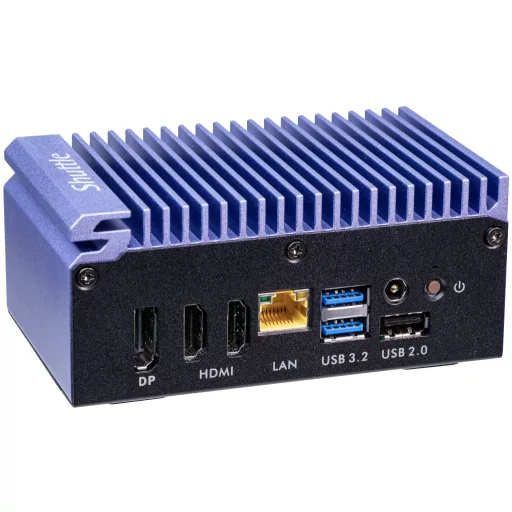 Shuttle Edge PC SPCEL12 0,46 liter méretű számítógép Fekete, Kék J6412 Intel® SoC BGA 1493 2 GHz