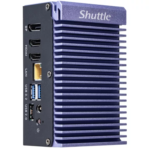 Shuttle Edge PC SPCEL12 0,46 liter méretű számítógép Fekete, Kék J6412 Intel® SoC BGA 1493 2 GHz