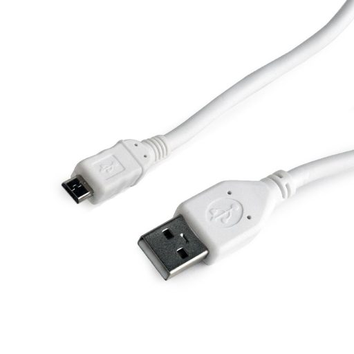 Gembird MicroUSB B - USB A, 1m USB kábel USB 2.0 Mini-USB B Fehér
