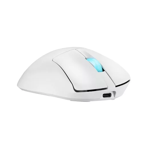 ASUS ROG Keris II Origin WHT egér Játék Jobbkezes RF Wireless + Bluetooth + USB Type-A Optikai 42000 DPI