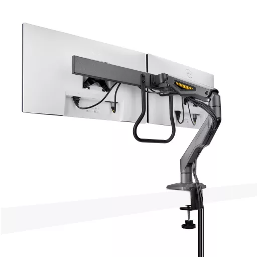 StarTech.com H2M1AS2-MONITOR-ARM asztali TV konzol 68,6 cm (27") Fekete