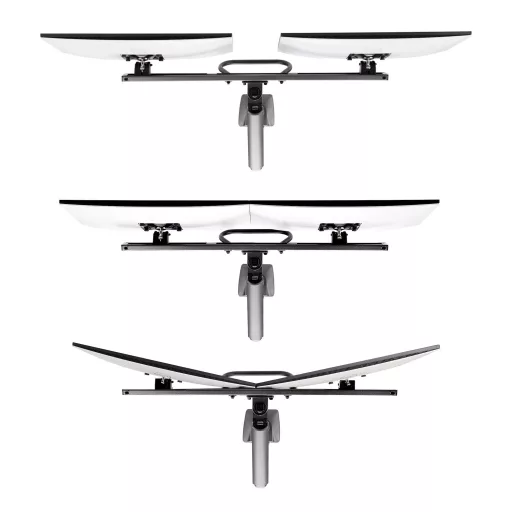 StarTech.com H2M1AS2-MONITOR-ARM asztali TV konzol 68,6 cm (27") Fekete