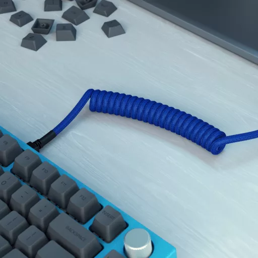 Glorious Gaming GLO-KB-ACC-CBL-COIL-CBLU billentyűzet-/egérkábel Kék 1,4 M