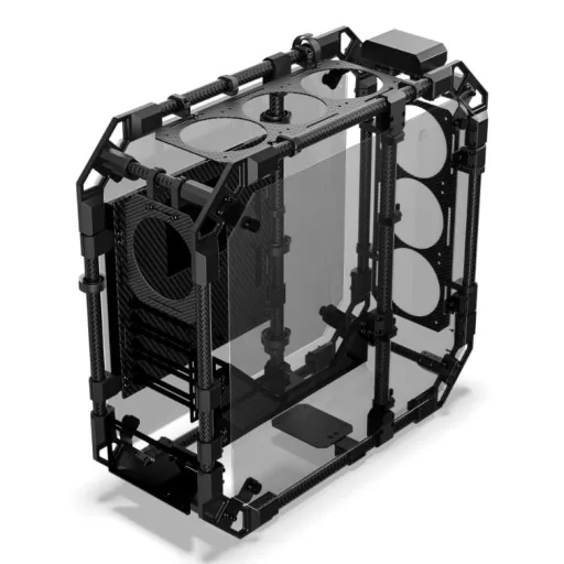 Alphacool Apex Skeleton Full Tower Fekete, Szén