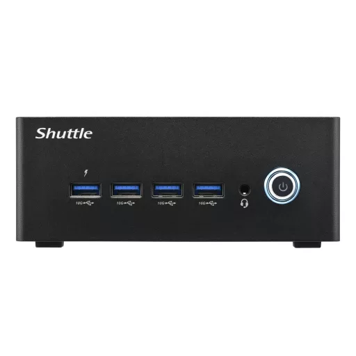 Shuttle Nano PC NT10H5 1 liter méretű számítógép Fekete 125H Intel® SoC