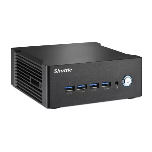 Shuttle Nano PC NT10H5 1 liter méretű számítógép Fekete 125H Intel® SoC