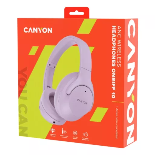 Canyon CNS-CBTHS10PU fejhallgató és headset Vezetékes és vezeték nélküli Fejpánt Hívások/zene/sport/általános Bluetooth Lila