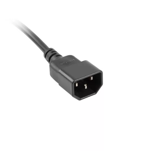 Lanberg PS0-04E-0100-IEC-BK elektromos elosztó 1 M 4 AC kimenet(ek) Beltéri Fekete