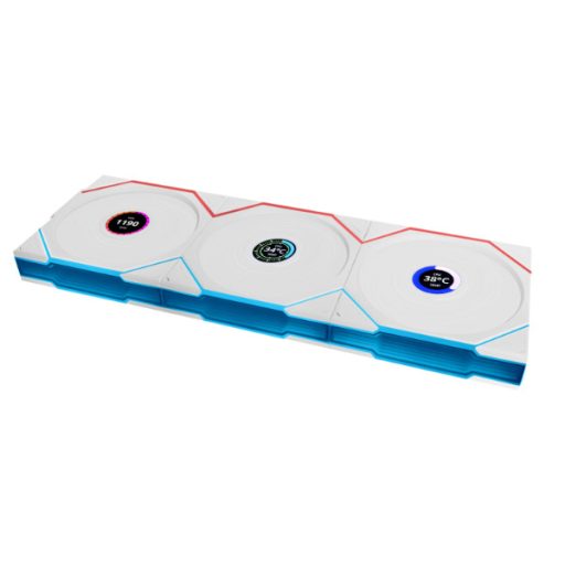 Lian Li Uni Fan TL120 LCD Reverse Blade Wireless 12 cm Fehér 1 db