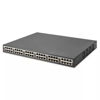   Digitus DN-95117 hálózati kapcsoló Gigabit Ethernet (10/100/1000) Ethernet-áramellátás (PoE) támogatása 1U Szürke